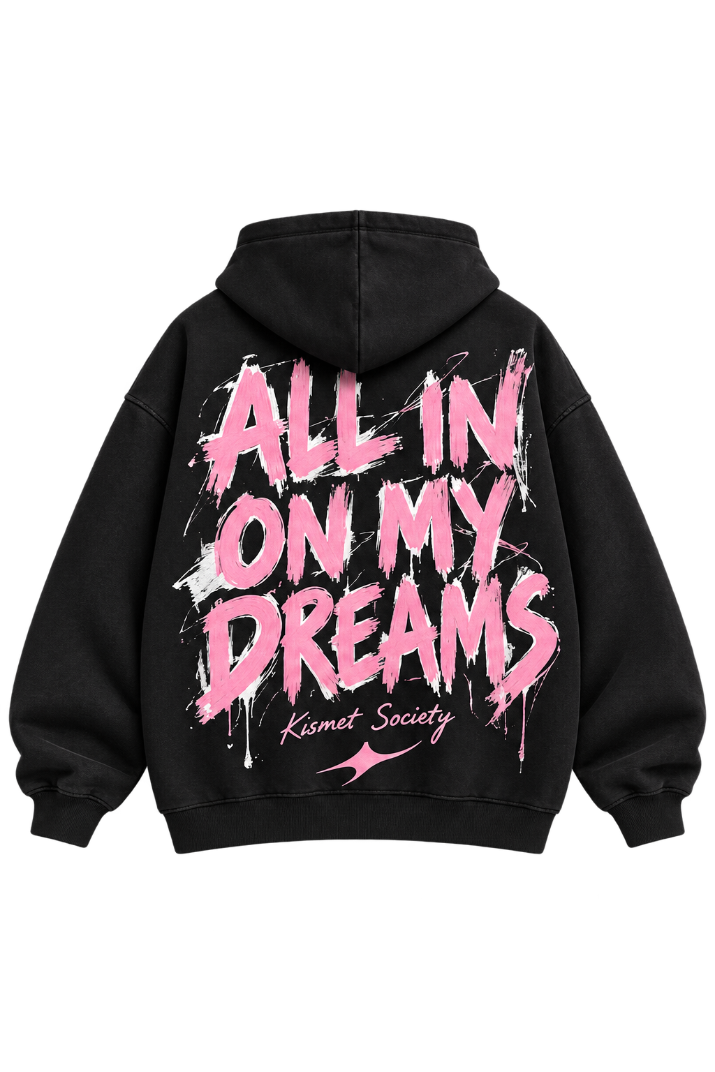 All In On My Dreams Hoodie Negro - espalda