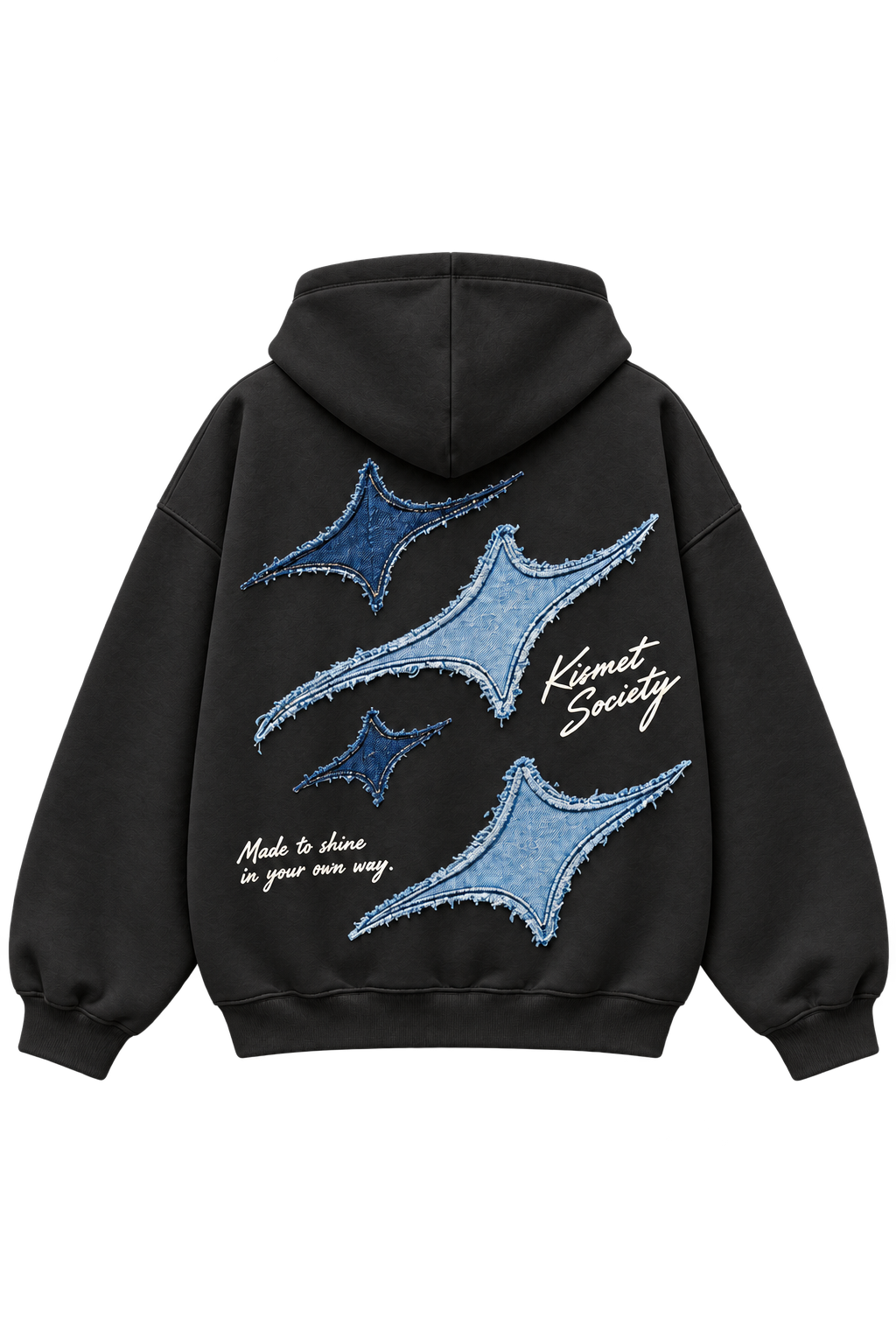 Made To Shine Hoodie Negro - espalda