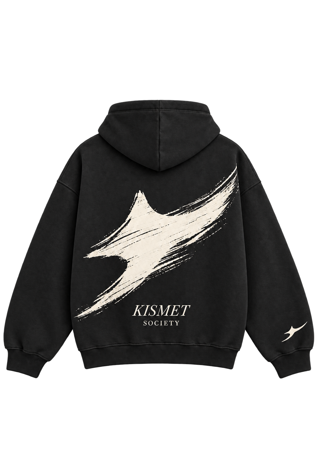 Shooting Star Hoodie Negro - espalda