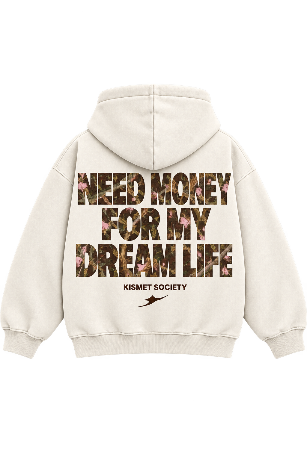 Dream Life Hoodie Hueso - espalda