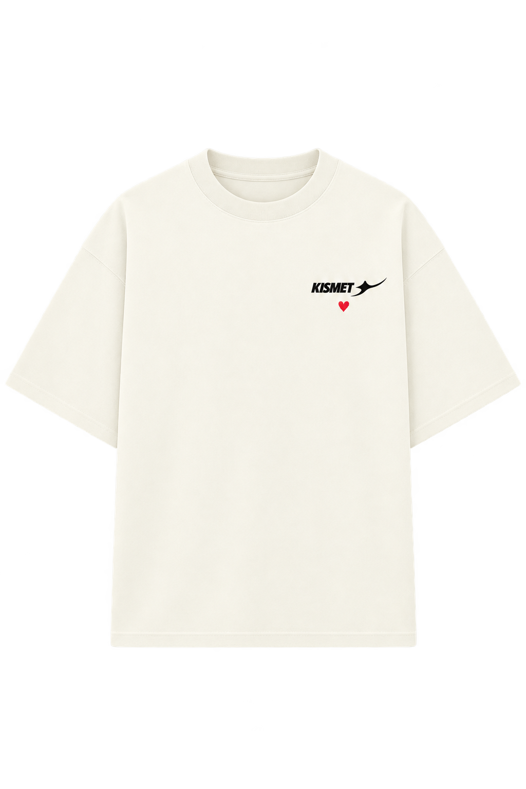Lucky Heart Tee Hueso - frente