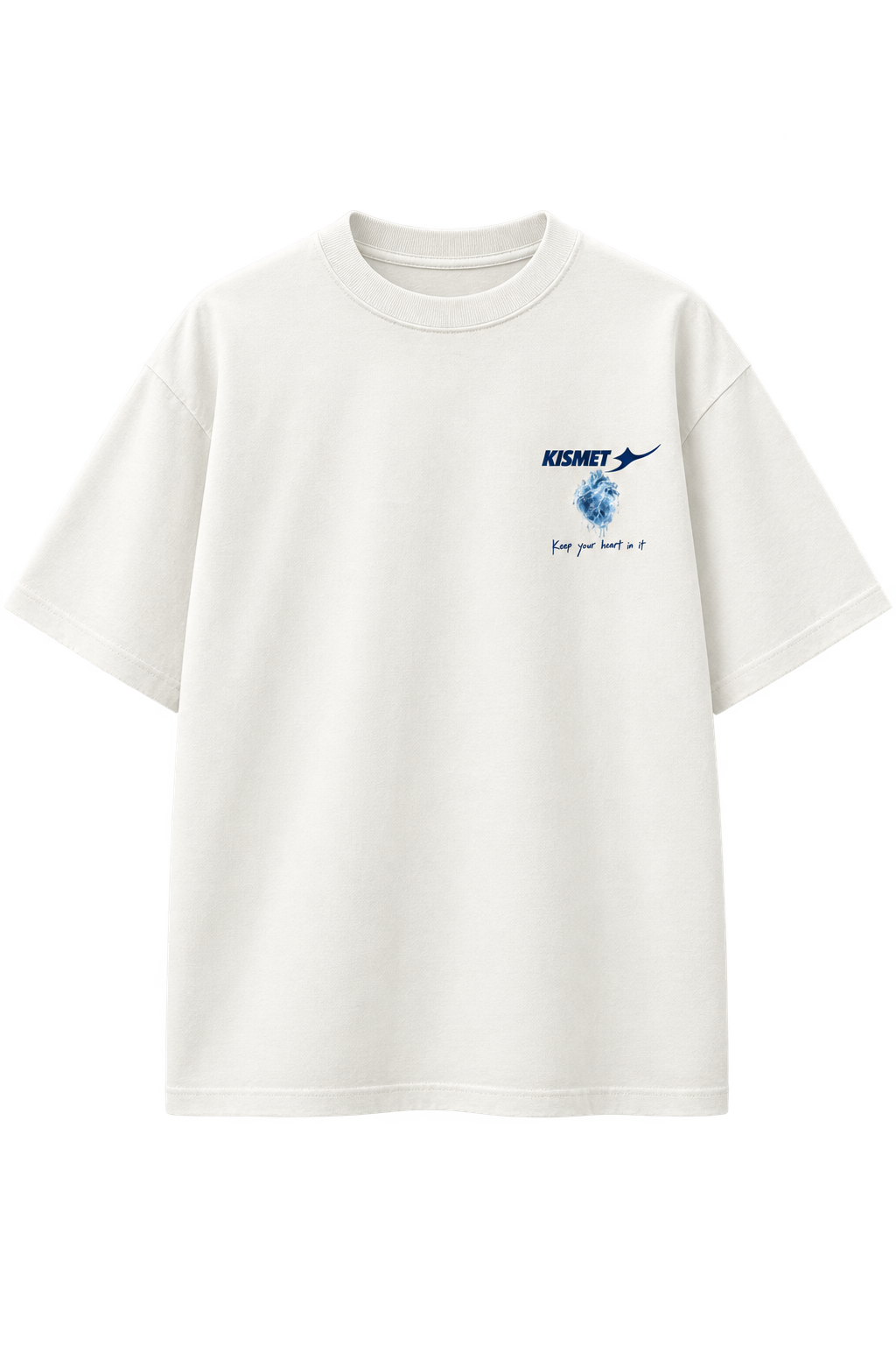 Keep Your Heart In It Tee Hueso - frente