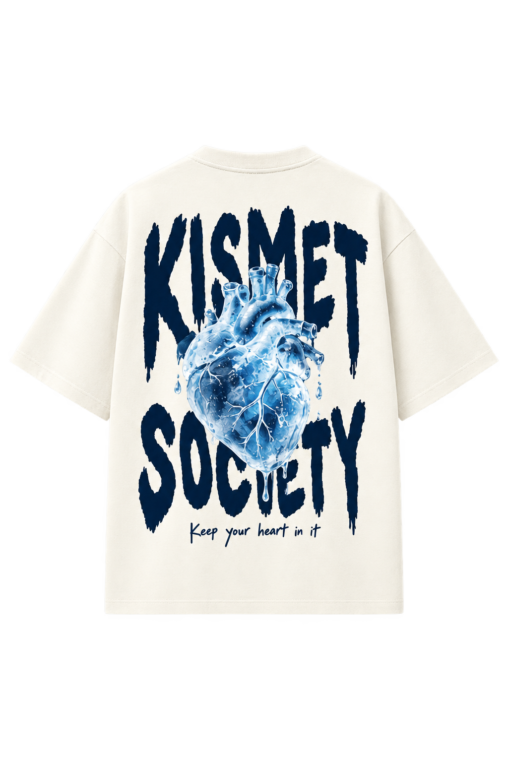 Keep Your Heart In It Tee Hueso - espalda