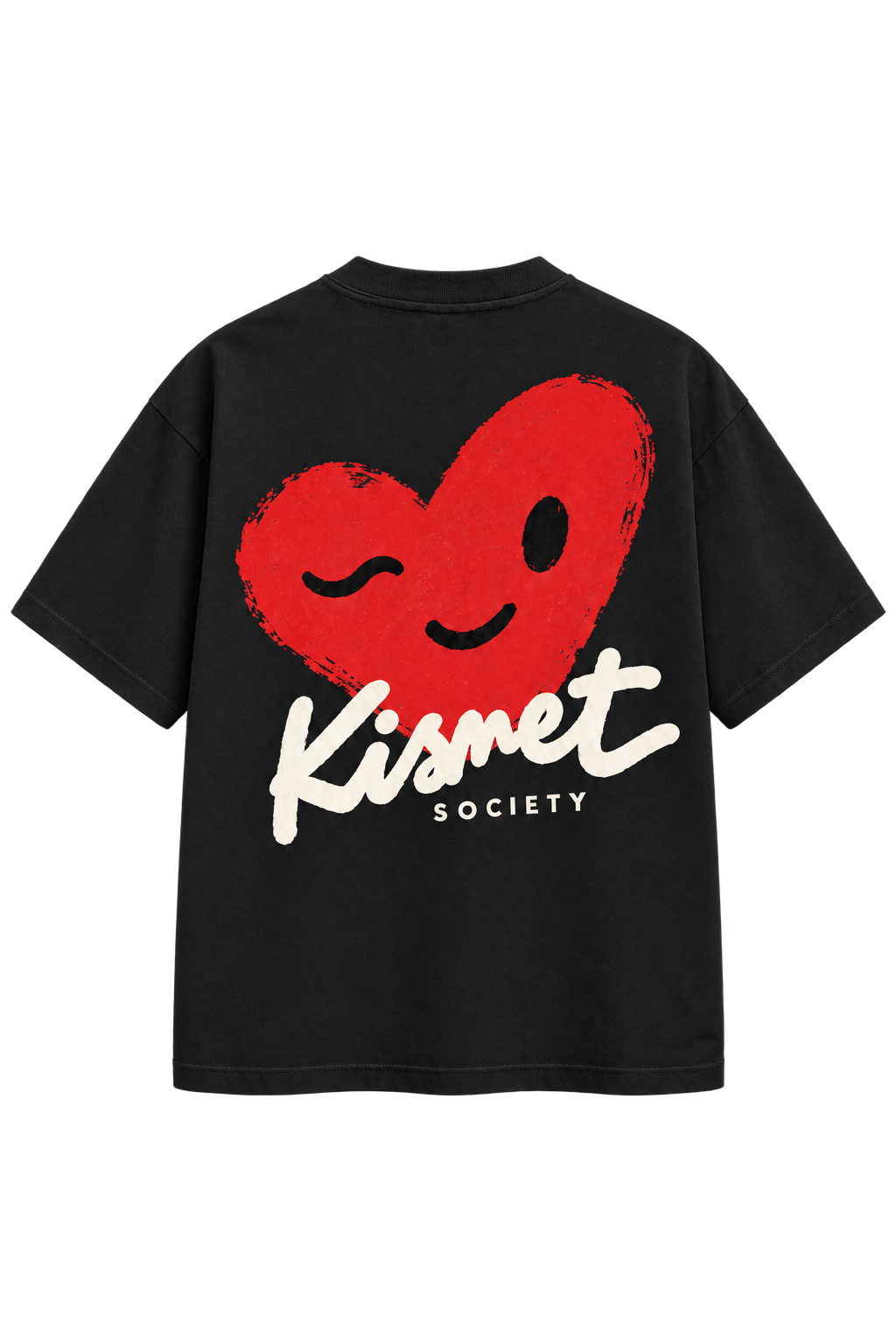 Lucky Heart Tee Negro - espalda