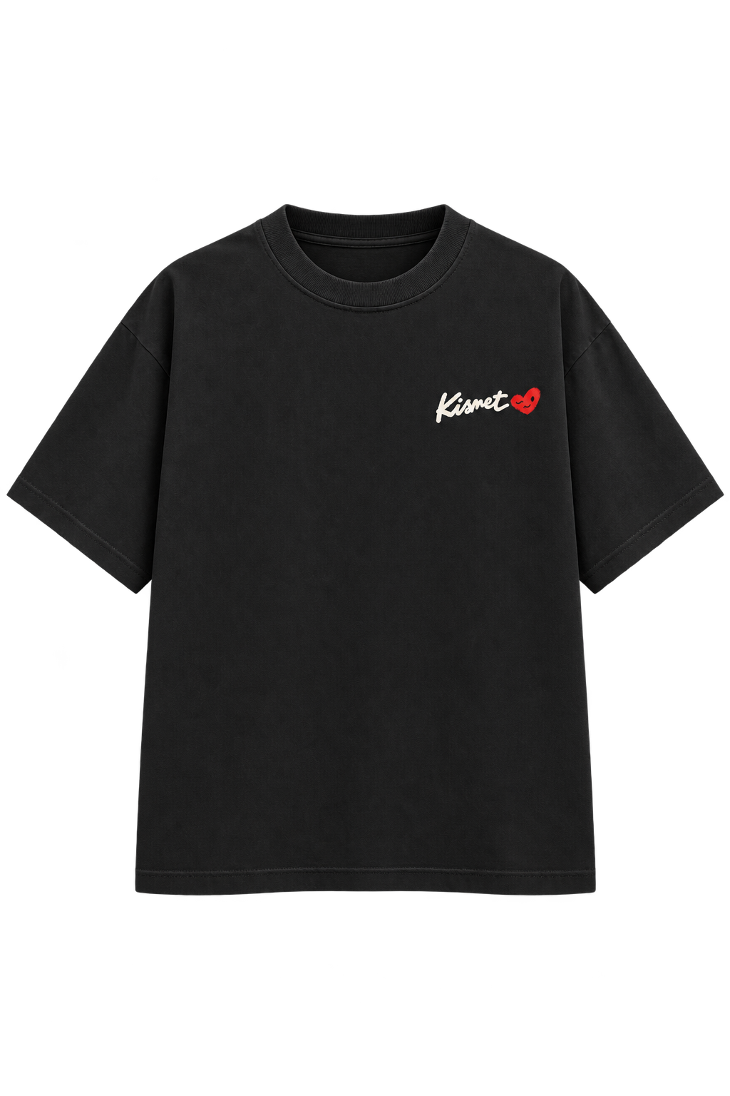 Lucky Heart Tee Negro - frente