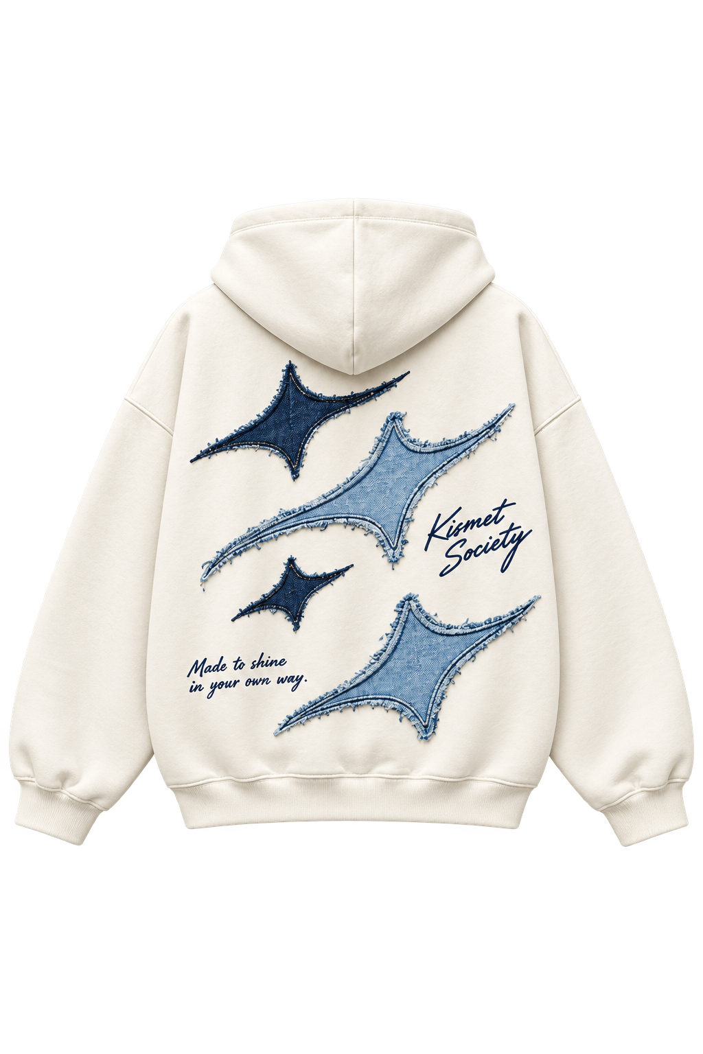 Made To Shine Hoodie Hueso - espalda
