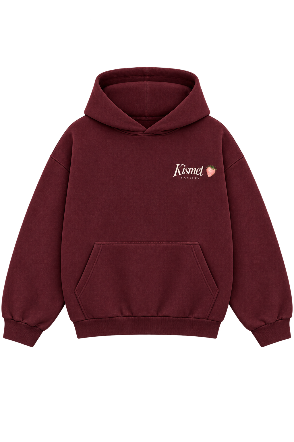 Worth The Wait Hoodie Vino - frente