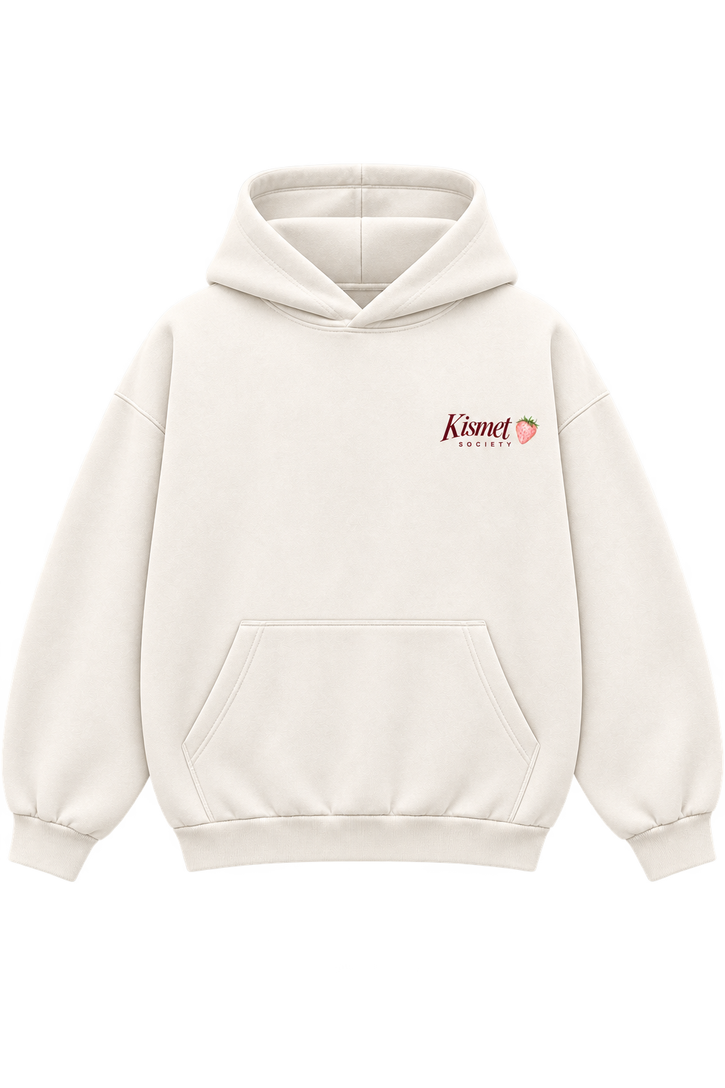 Worth The Wait Hoodie Hueso - frente