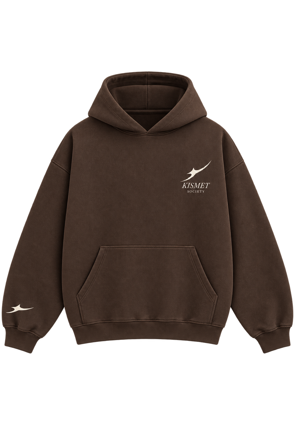 Shooting Star Hoodie Chocolate - frente