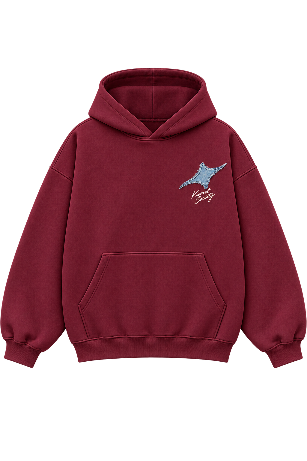 Made To Shine Hoodie Vino - frente