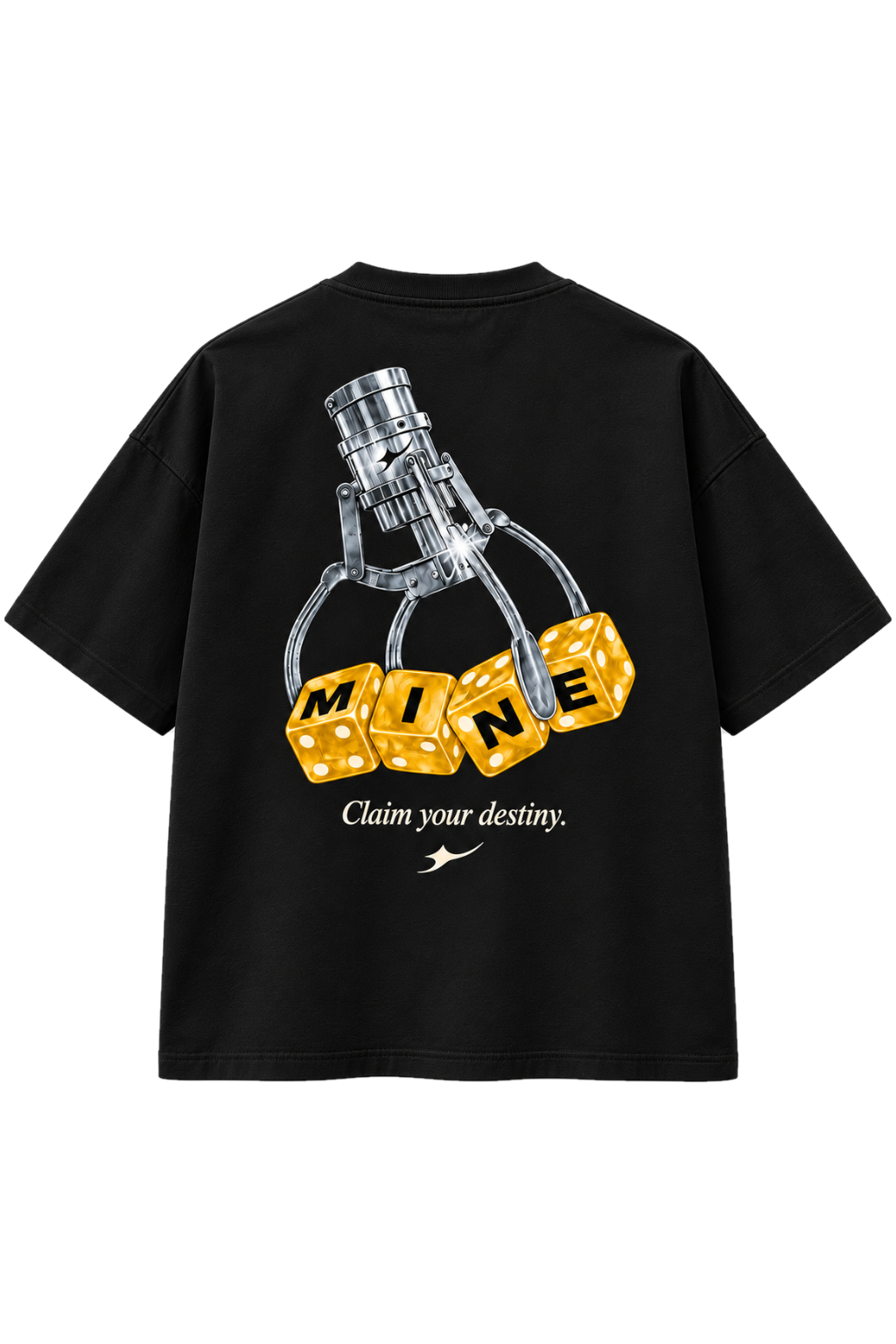 Claim Your Destiny Tee Negro - espalda